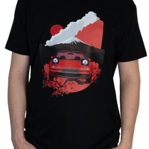 Czarny T-shirt Mazda MX5 Miata
